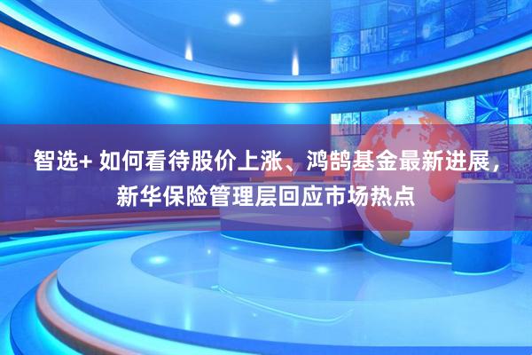 智选+ 如何看待股价上涨、鸿鹄基金最新进展，新华保险管理层回应市场热点